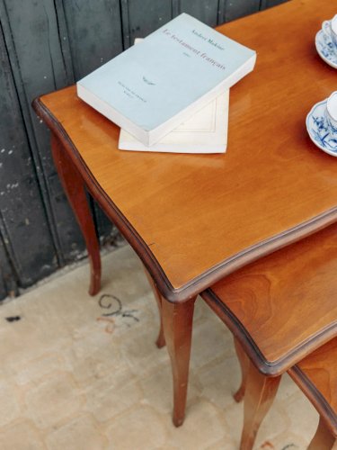 Barbara, le lot de 3 tables gigognes en bois N°80