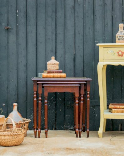 Barbara, le lot de 3 tables gigognes en bois N°81