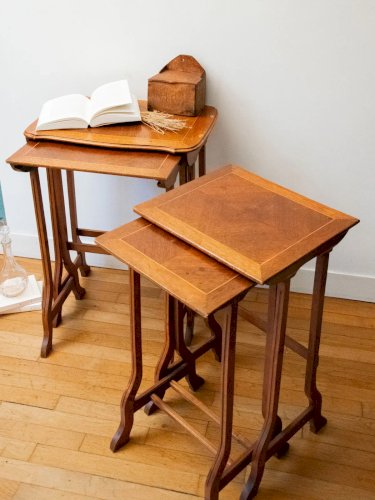 Barbara, le lot de 4 tables gigognes en bois N°110
