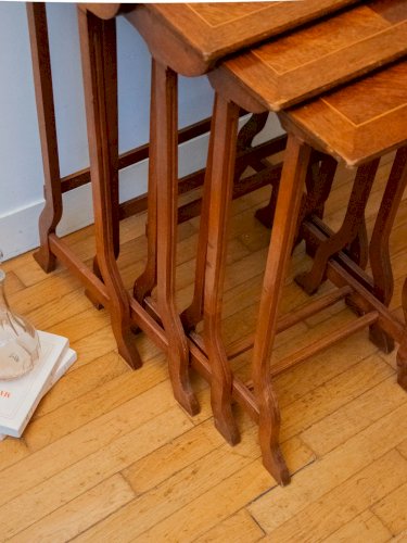 Barbara, le lot de 4 tables gigognes en bois N°110