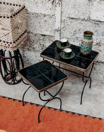 Barbara, les 2 tables gigognes Jacques Adnet N°75