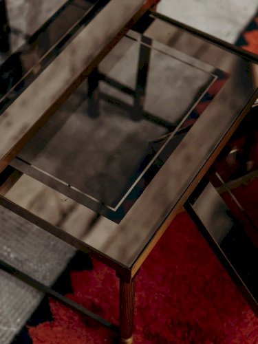 Barbara, les 3 tables gigognes en laiton N°78