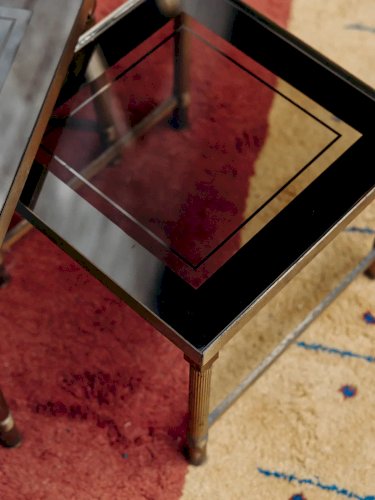 Barbara, les 3 tables gigognes en laiton N°78