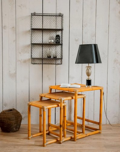Barbara, les tables gigognes en bambou N°114