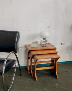 Barbara, wooden nesting tables N°88