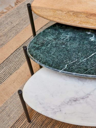 Barbara, les tables gigognes en marbre N°113