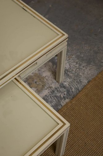 Barbara, les tables gigognes en pierre et laiton N°117