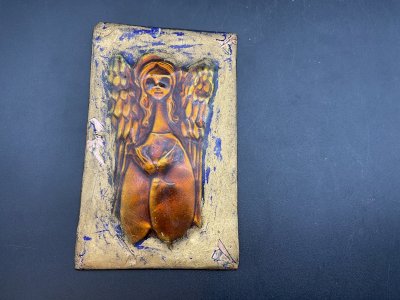 enamelled bas-relief on copper by ROMOLO VERZOLINI