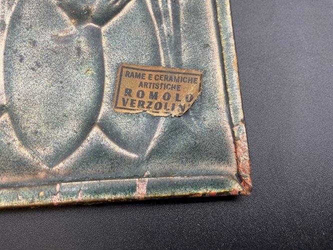 bas relief  émaillés sur cuivre de ROMOLO VERZOLINI