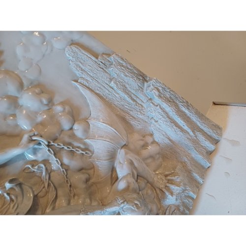 Bas Relief en résine  St Michel 