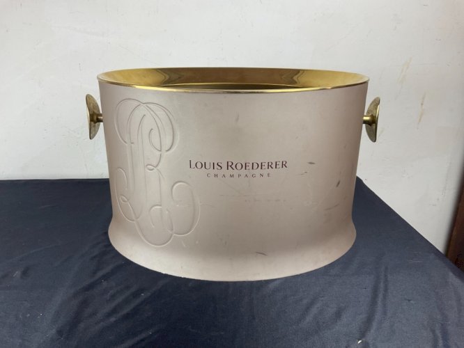 Bassine à champagne Louis Roederer  , seau à champagne vintage métal