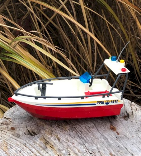 Bateau Playmobil rouge