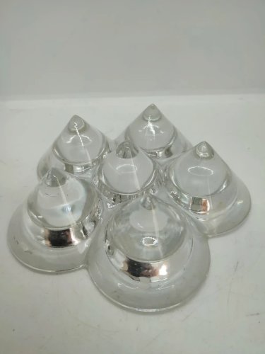 beau bougeoir contemporain en cristal attribué à la manufacture de Villeroy & Boch en bon etat