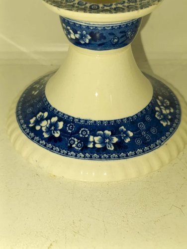 beau bougeoir decor floral signé Copeland Spodes tower England en bon etat