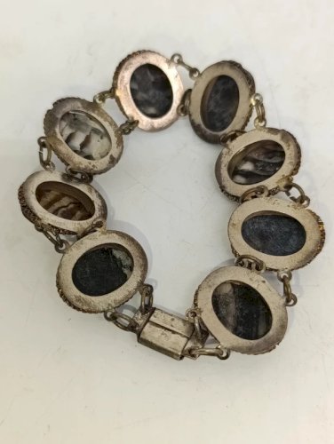 beau bracelet ancien caméé et bague  par giuseppe mandile en bon etate