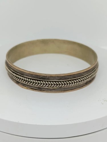 beau bracelet multi matiere (cuivre, argent? ) style berbere en bon etat