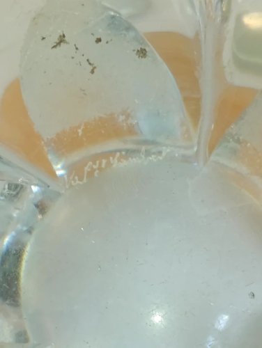 beau cendrier en cristal de la manufacture de val st lambert en bon etat