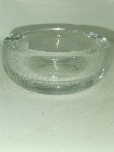 beau cendrier incrustation bulle signé VNGC  ou VGNC en bon etat