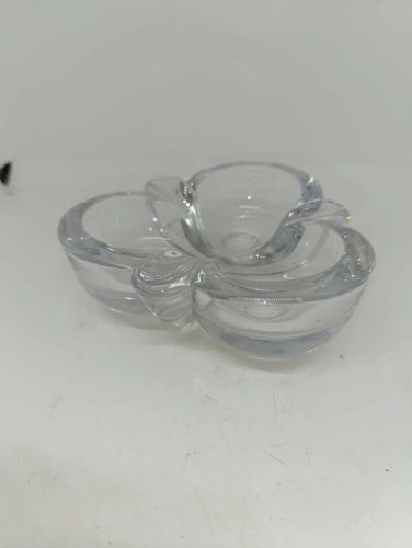 beau cendrier vide poche en cristal tampon  cristal france  en bon etat
