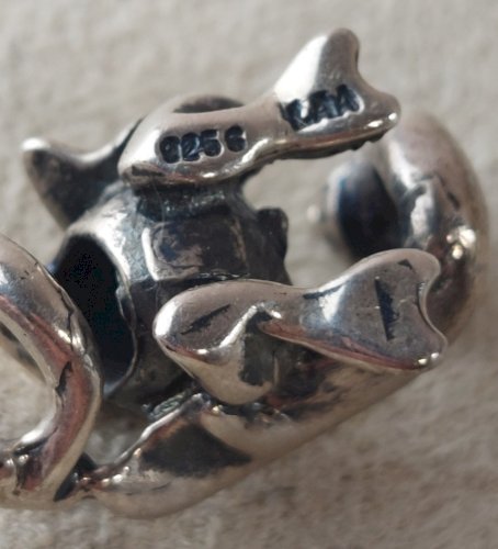 Beau charm Lucky Dragon / TAGBE 50026 Trollbeads, en argent massif ^