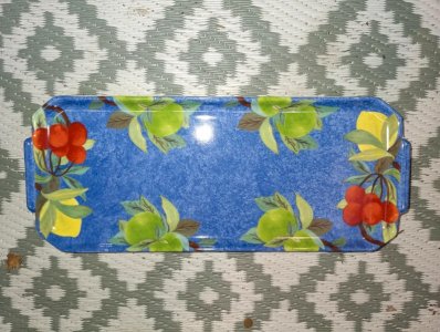 beau plat à cake en porcelaine de limoges laure japy  en bon etat