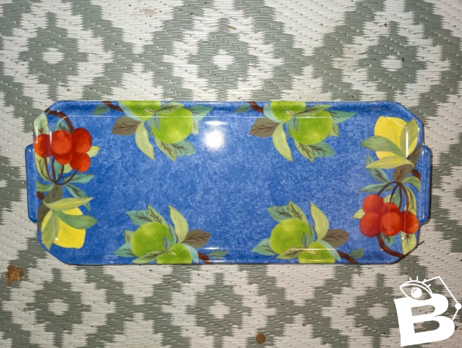 beau plat à cake en porcelaine de limoges laure japy  en bon etat