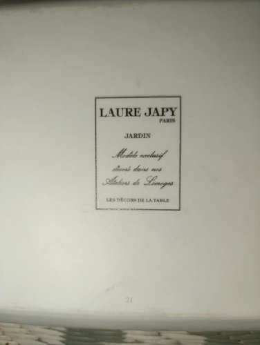 beau plat à cake en porcelaine de limoges laure japy  en bon etat