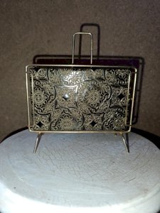 beautiful vintage brass letter holder in good condition