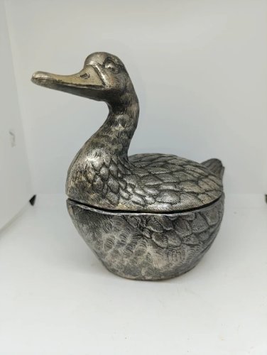 Beau seau a glace italien décor canard signe Mauro manetti en bon état