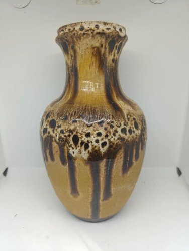 beau vase a coulure vintage west germany signature deux tours en bon etat