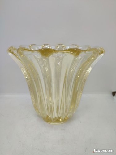 Beau vase art deco attribue à Pierre Davesn en bon etat