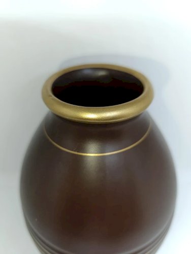 beau vase art deco signé odyv en bn etat