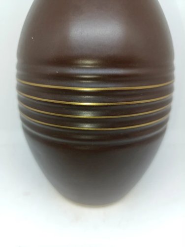 beau vase art deco signé odyv en bn etat