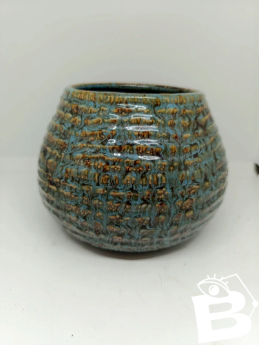 Beau vase boule a coulure dégradé accolay? en bon état