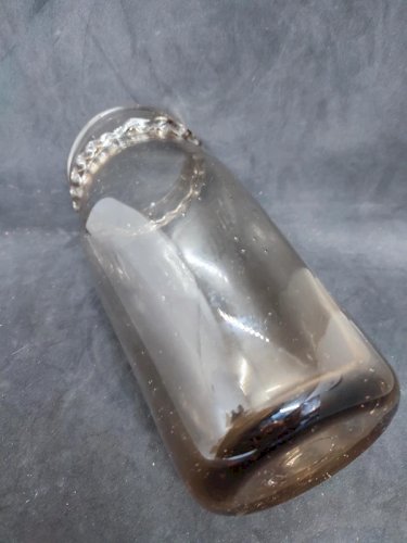 beau vase couleur ambre bulle style biot en bon etat