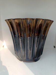 beautiful iridescent ceramic vase from the 50s-70s in good condition