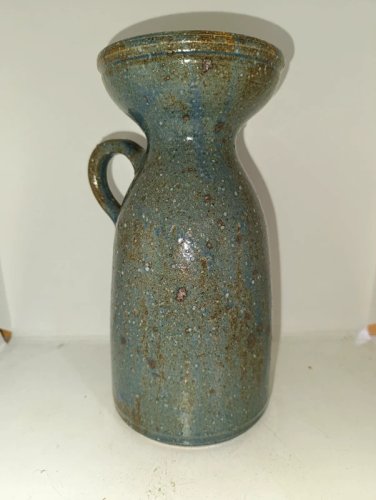 beau vase en gres à decor de fougere attribué à Alain Blanchard en bon etat