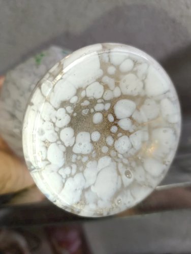 beau vase en verre ancien clichy  forme peu courante en bon etat