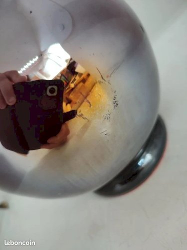 Beau vase- pichet à anse en verre probablement de style Art nouveau