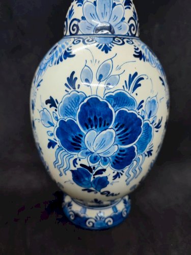 beau vase soliflore hauteur 31cm Regina par Delft en bon etat