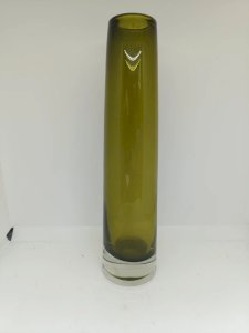 beautiful Danish green vase Holmegaard 1950s-70s in good condition