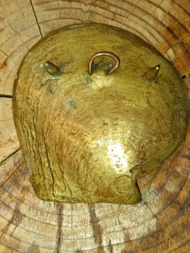 beau vide poche en bronze forme coquillage decor de marin en bon etat