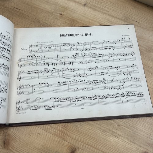 Beethoven – Quatuors Op. 18 n°4, 5, 6 – Arrangements pour piano à 4 mains