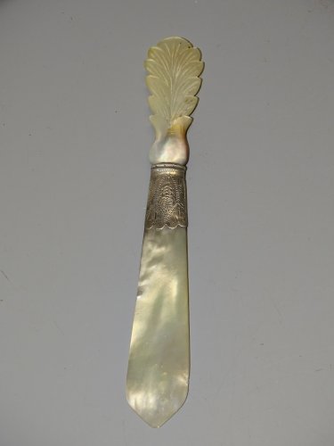 -BEL OUVRE LETTRES NACRE SOUVENIR DE SAINT NAZAIRE BAGUE Argentée ou Argent   D