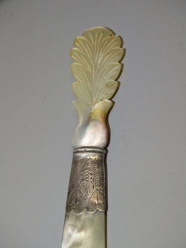 -BEL OUVRE LETTRES NACRE SOUVENIR DE SAINT NAZAIRE BAGUE Argentée ou Argent   D