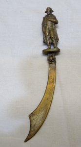 -NICE NAPOLEON LETTER OPENER IN BRASS OFFICE DECORATION DISPLAY COLLECTION D