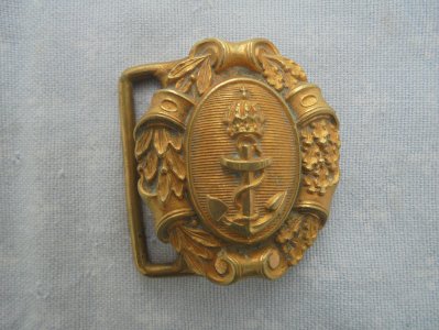 boucle  de ceinturon d officier de marine francaise  2 empire