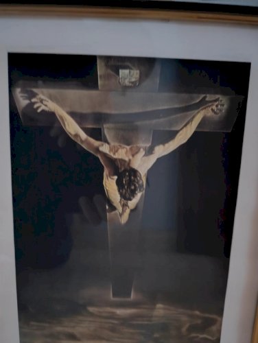 belle affiche  Salvador Dali  christ of st john of the cross  en bon etat