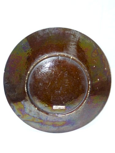-BELLE ANCIENNE ASSIETTE CERAMIQUE de THOUNE THOUN MAJOLIQUE de TUN COLLECTION D