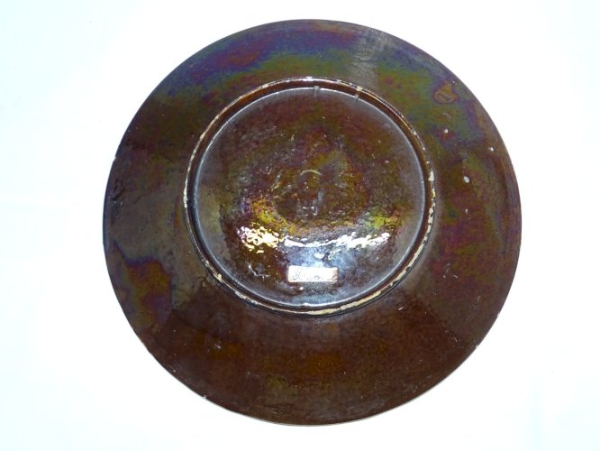 -BELLE ANCIENNE ASSIETTE CERAMIQUE de THOUNE THOUN MAJOLIQUE de TUN COLLECTION D